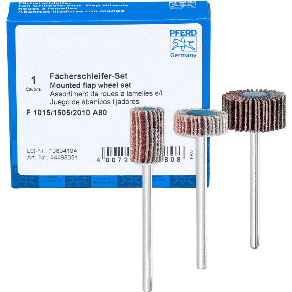 PFERD Fächerschleifwerkzeuge SET F 1015/1505/2010 A 80
