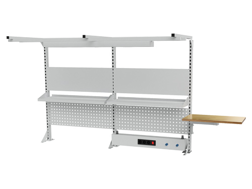 Multi-Wand-Aufbau Breite 2000, 1x Energiekanal, 2x Magnetwand, 2x Lochwand, 2...