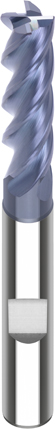 VHM-Schaftfräser HPC INOX 3xD D1=8 D2=8 L2=28 L1=80 D3=7,5 L3=36 EF=0,2 Z=4