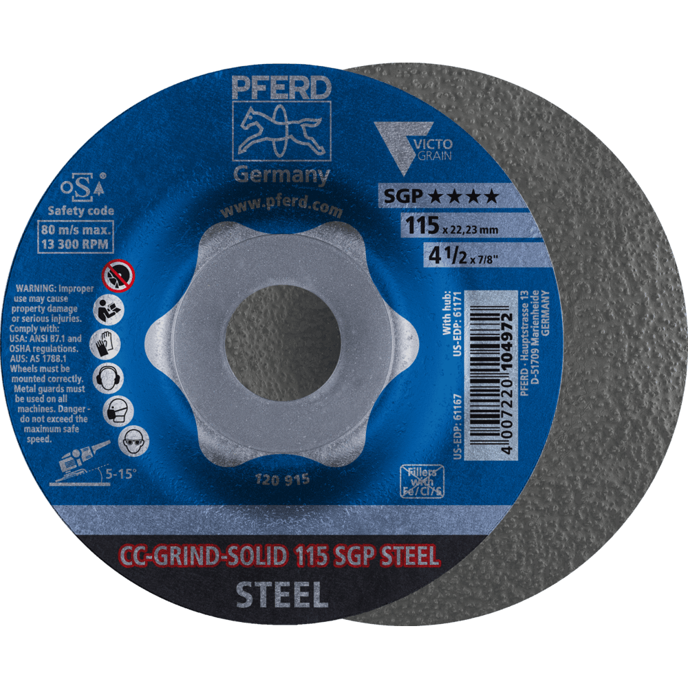PFERD CC-GRIND (inkl. SOLID, FLEX, STRONG) CC-GRIND SOLID 115 SGP STEEL