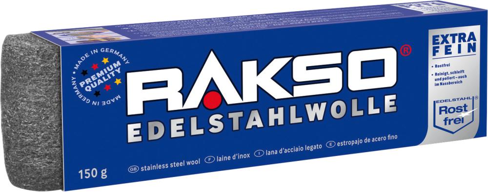 Edelstahlwolle Gr. 1 fein, 150 g Rakso