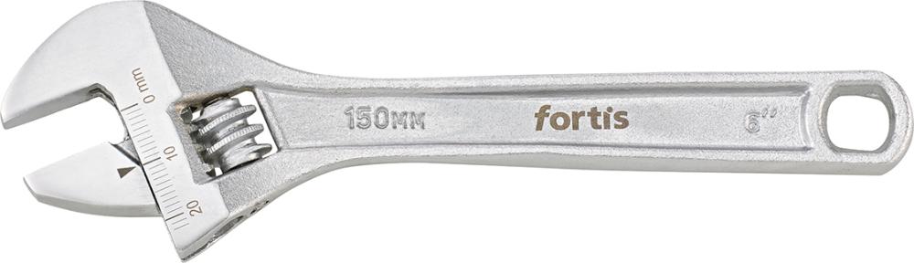 Rollgabelschlüssel 6" 150mm verchromt FORTIS