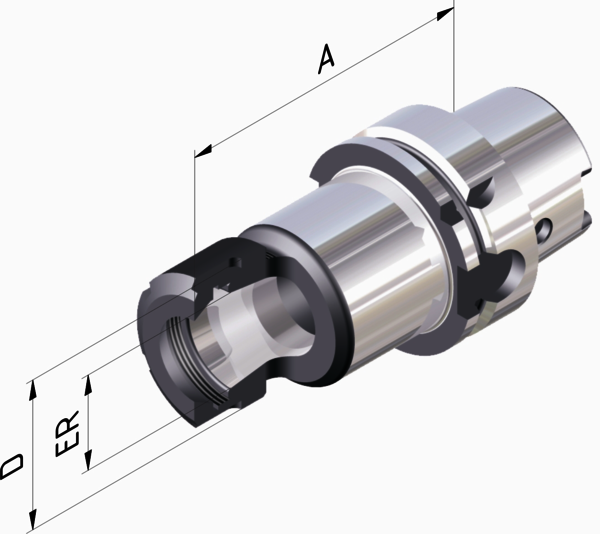 Spannzangenfutter ER HSK-A 100 - ER16 - 100