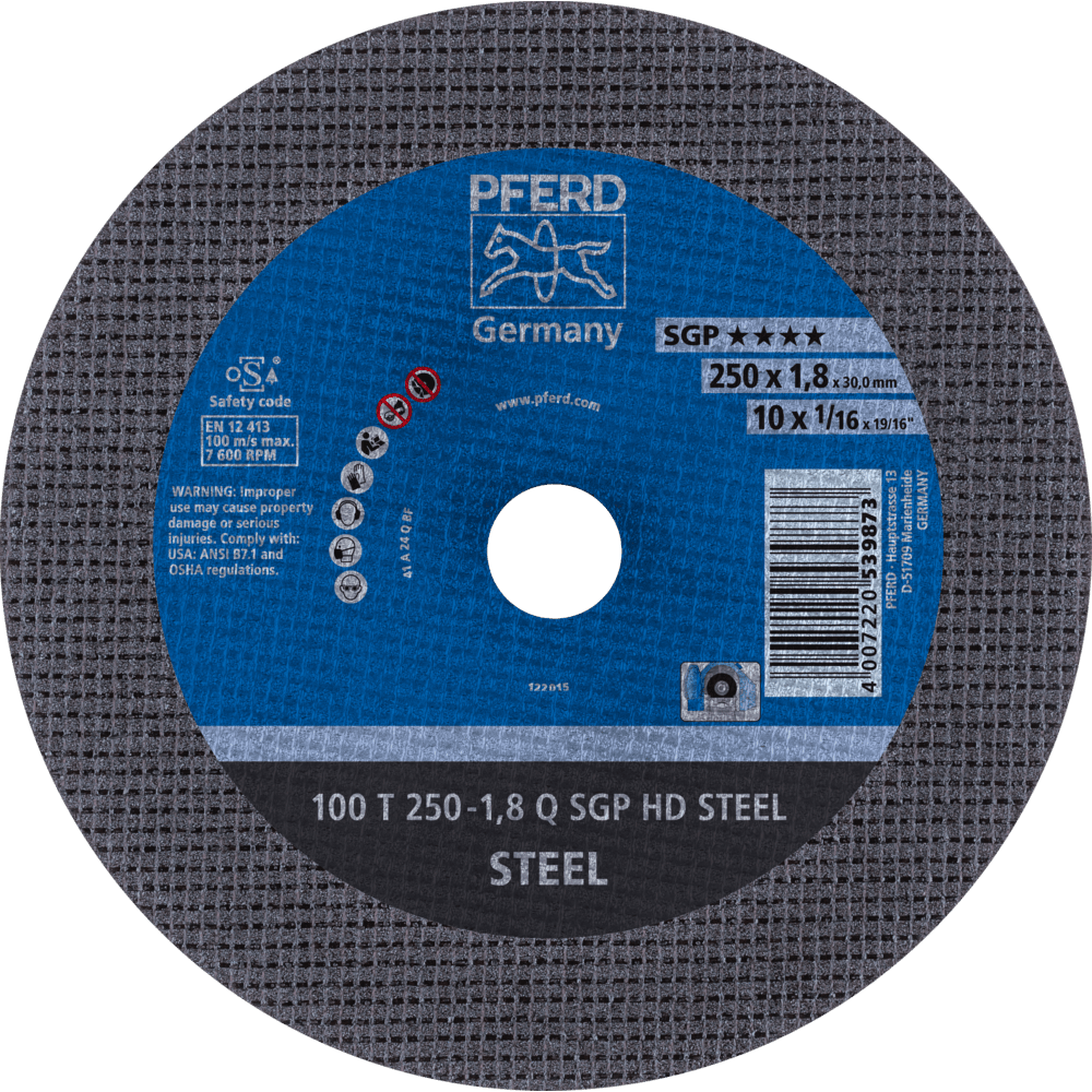 PFERD HEAVY DUTY SGP bis Ø 2000 mm 100 T 250-1,8 Q SGP HD STEEL/30,0