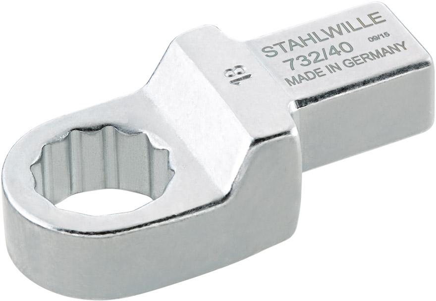Einsteck-Ringschlüssel 17mm 14x18mm Stahlwille