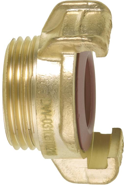 GEKA plus-Gewindestück K, MS, AG G1/2", DVGW, KTW BWGL, SB