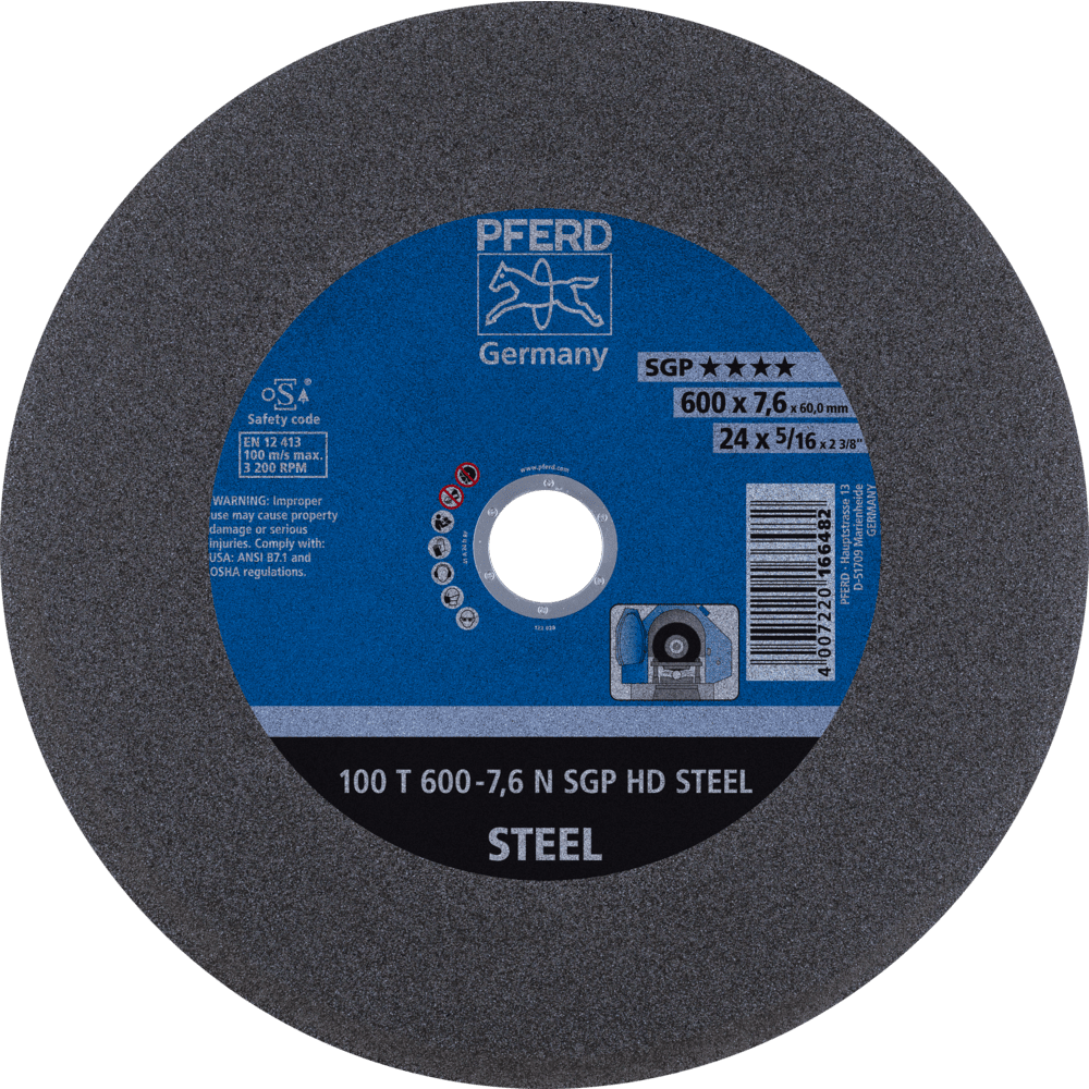 PFERD HEAVY DUTY SGP bis Ø 2000 mm 100 T 600-7,6 N SGP HD STEEL/60,0