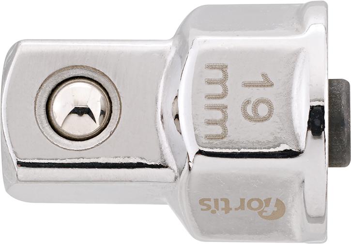 Steckschlüssel-Adapter 19mm für 1/2" FORTIS