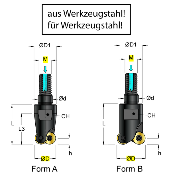 Torus-Fräser Rundplatte Modular Typ...25350310