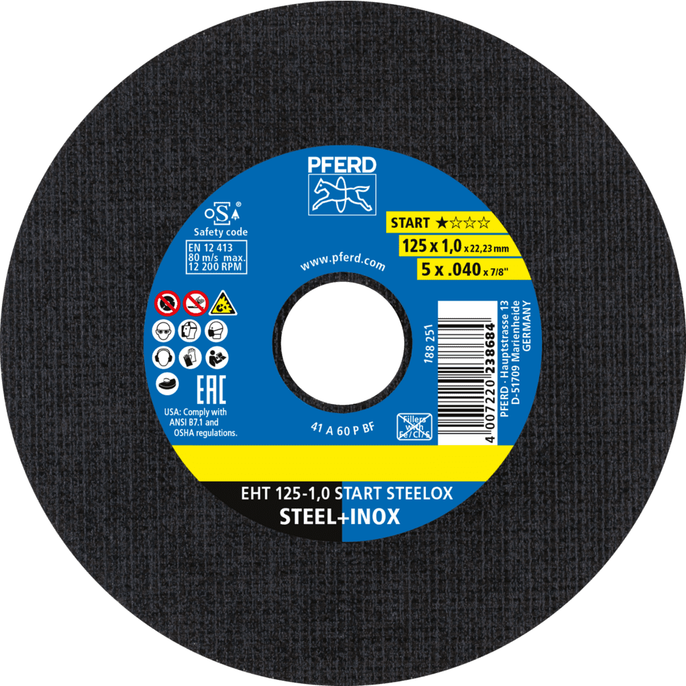 PFERD Trennscheiben EHT 125-1,0 MM START (10)
