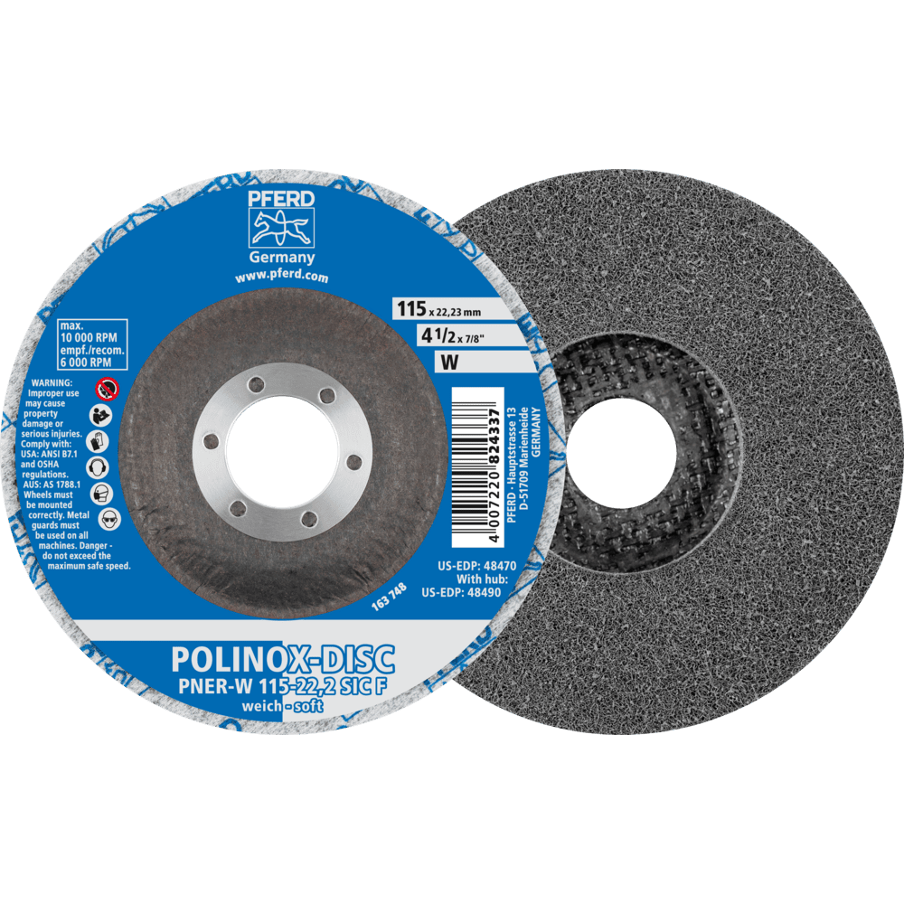 PFERD Vlieswerkzeuge DISC PNER-W 115-22,2 SiC F