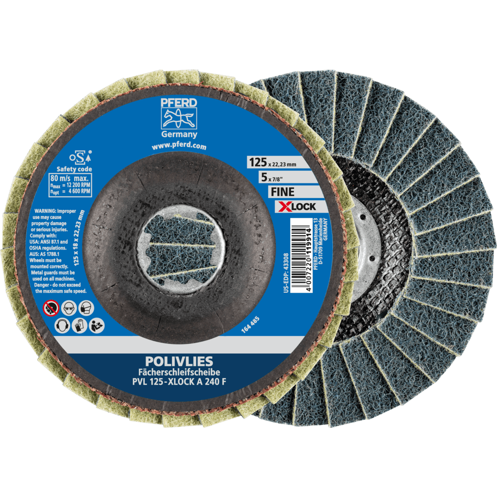 PFERD Vlieswerkzeuge PVL 125-X-LOCK A 240 F