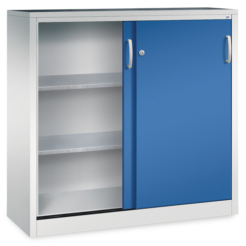 Schiebetürenschrank mit Dreh-/Druckzylinderschloss